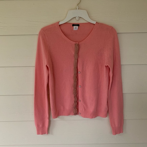 J. Crew Sweaters - J Crew Peach Cardigan sz s